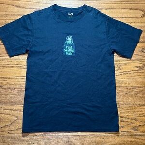 X-Girl Black Cotton Punk Skating Boyfriend Fit T-Shirt A11